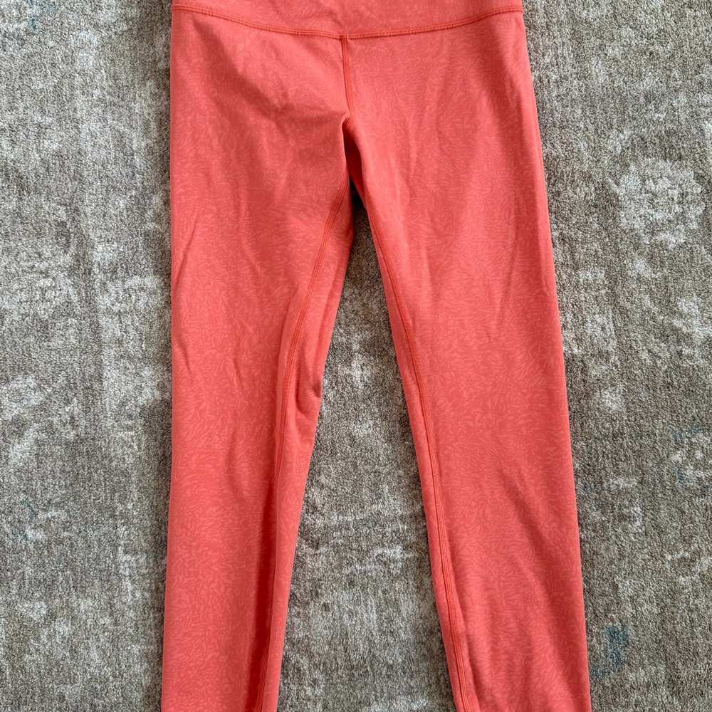 Lululemon Orange Leggings size 8